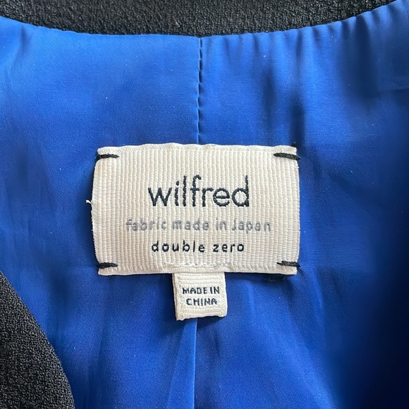 Wilfred Black Equis Cropped Blazer Size 00 - Picture 4 of 7